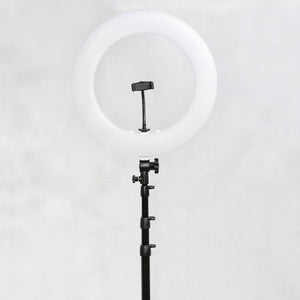 Glam Studio LED Ring Light with Remote - White